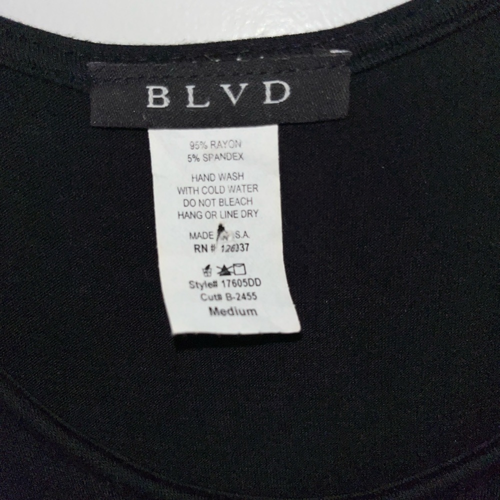 Black BLVD form fitting dress, size M